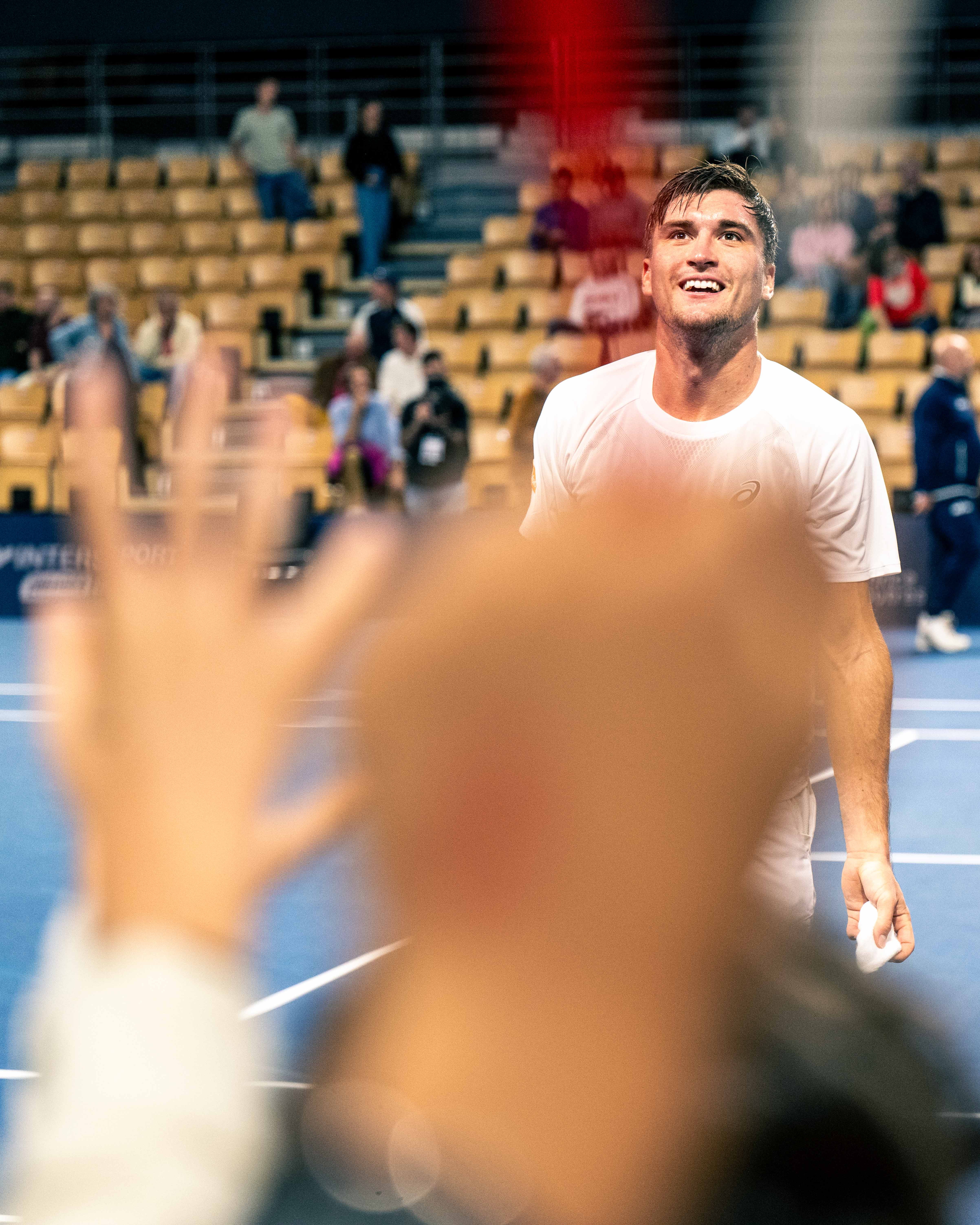 Collignon face au public