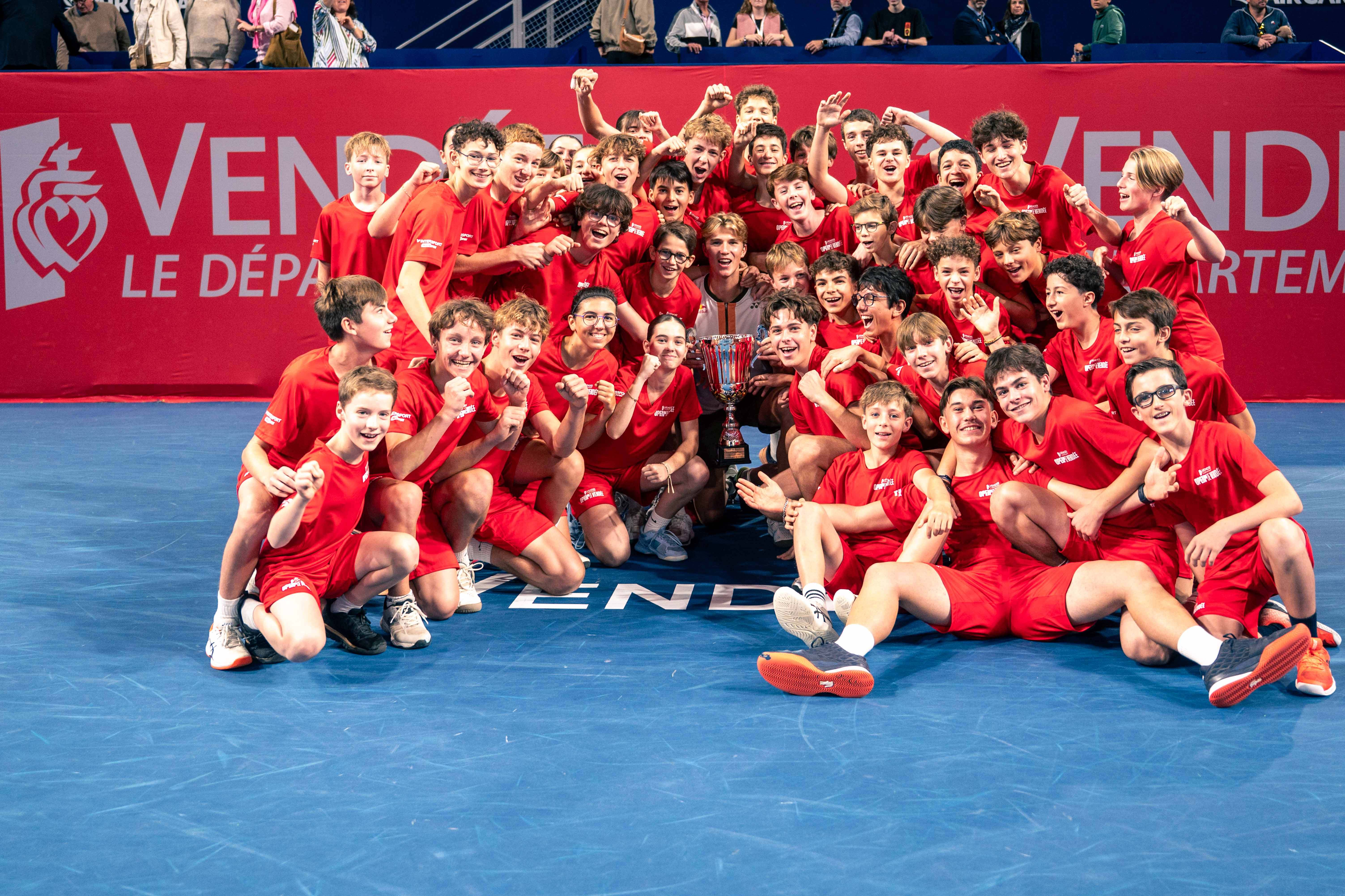 Vainqueur et Ramasseurs de balles