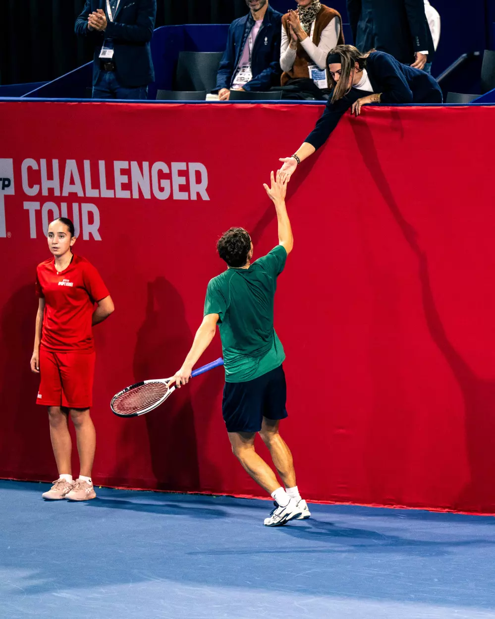 Clément Chidekh et son soutien 