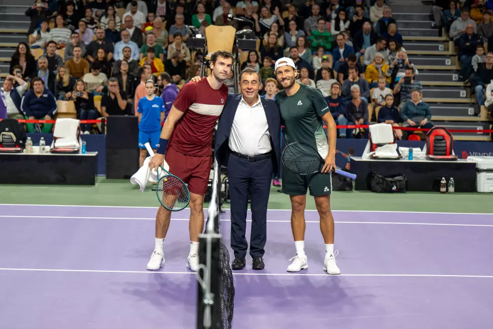 Les finalistes : Quentin Halys et Lucas Pouille 